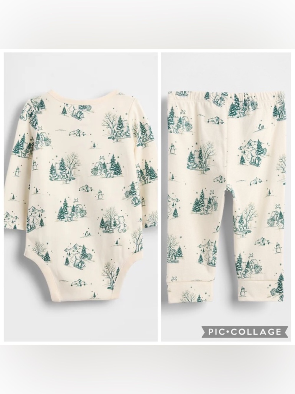 NWT Gap Ivory Frost Toille My First Bodysuit and Pants set 12-18